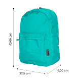 TECHMADE ZAINO CLASSIC STYLE MEDIUM (32x15x42 CM) LIGHT BLUE