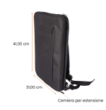 TECHMADE ZAINO HYBRID (31x15x41 CM) NERO