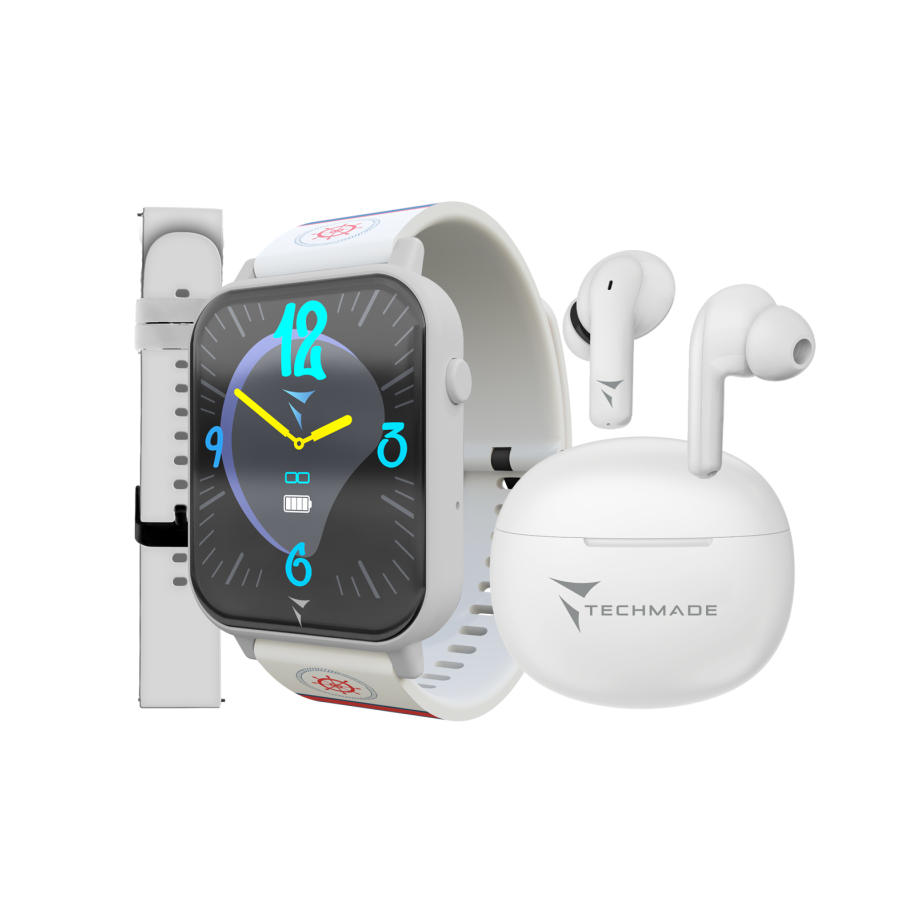 BUNDLE DREAMER CASSA WHITE+BELT WHITE+BELT ACQUA+EARBUD BIANCO