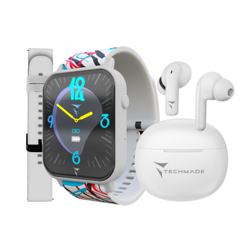 BUNDLE DREAMER CASSA WHITE+BELT WHITE+BELT COLOR+EARBUD BIANCO