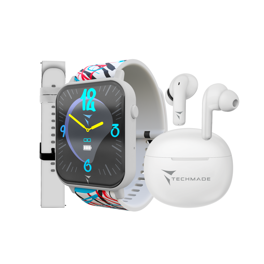 BUNDLE DREAMER CASSA WHITE+BELT WHITE+BELT COLOR+EARBUD BIANCO