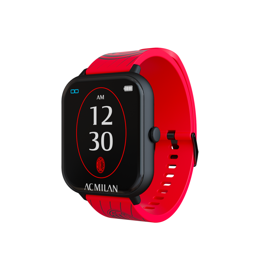 TECHMADE SMARTWATCH MILAN CASSA NERA CON CINTURINO ROSSO