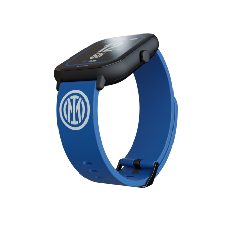 TECHMADE SMARTWATCH INTER CASSA NERA CON CINTURINO BLU