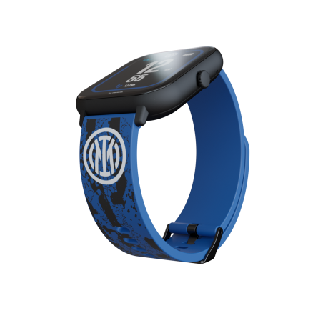 TECHMADE SMARTWATCH INTER CASSA NERA CINTURINO NERO E BLU