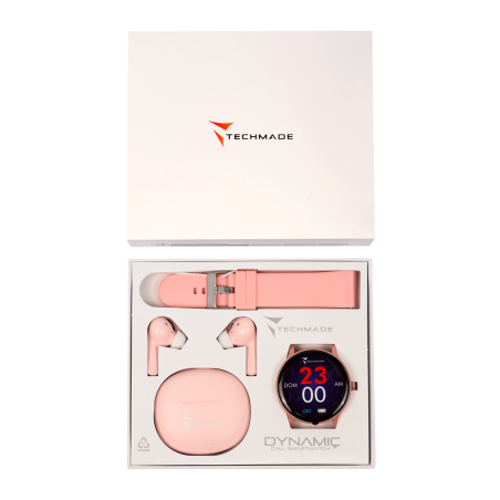 TECHMADE SMARTWATCH TM-DYNAMIC-GDR ROSE GOLD BUNDLE