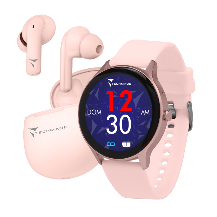 TECHMADE SMARTWATCH TM-DYNAMIC-GDR ROSE GOLD BUNDLE