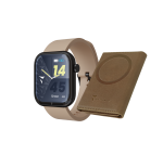 Smartwatch Glam con Intelligenza Artificiale - Bundle Pack - Cassa Black / Portafogli Brown