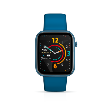 TECHMADE HAVA SMARTWATCH CON FRAME IN ALLUMINIO 1.68" BLUE