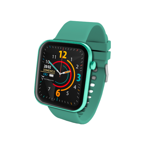 TECHMADE HAVA SMARTWATCH CON FRAME IN ALLUMINIO 1.68" GREEN