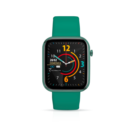 TECHMADE HAVA SMARTWATCH CON FRAME IN ALLUMINIO 1.68" GREEN