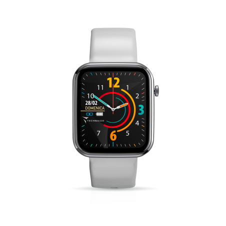 TECHMADE HAVA SMARTWATCH CON FRAME IN ALLUMIINIO 1.68" GREY