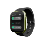 Smartwatch Talk Cassa Verde Cinturino Silicone Nero