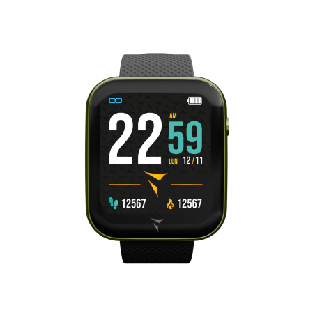 TECHMADE SMARTWATCH TM-TALK-GR2 CASSA VERDE SILICON NERO