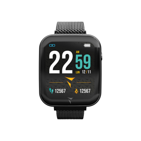 TECHMADE SMARTWATCH TM-TALK-MBK CASSA E MAGLIA MILANO NERA