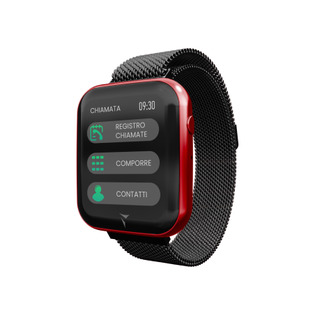 TECHMADE SMARTWATCH TM-TALK-MRED CASSA E MAGLIA MILANO ROSSO