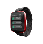 Smartwatch Talk Cassa Rossa Cinturino Maglia Milano Nero