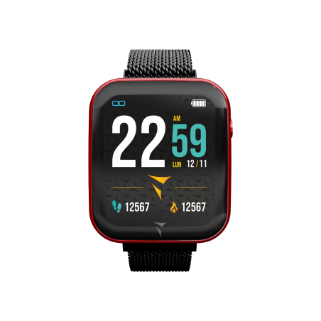 TECHMADE SMARTWATCH TM-TALK-MRED CASSA E MAGLIA MILANO ROSSO