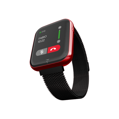 TECHMADE SMARTWATCH TM-TALK-MRED CASSA E MAGLIA MILANO ROSSO