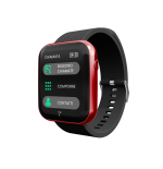 TECHMADE SMARTWATCH TM-TALK-RED2 CASSA NERA SILICON NERO