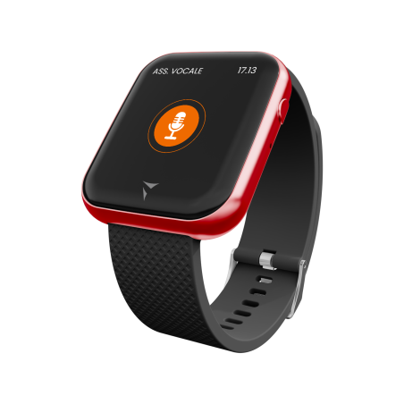 TECHMADE SMARTWATCH TM-TALK-RED2 CASSA NERA SILICON NERO