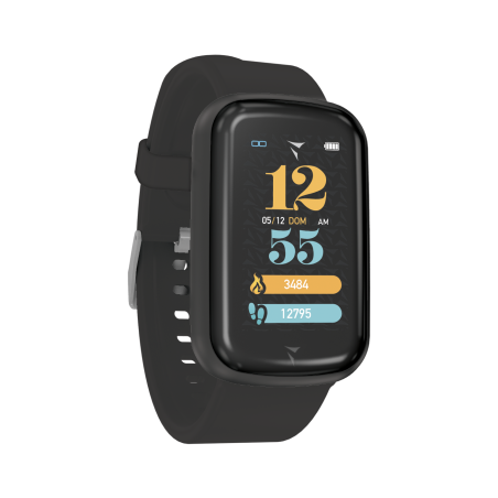 TECHMADE SMARTWATCH TM-STEPS-BK CASSA BLACK CINT.BLACK