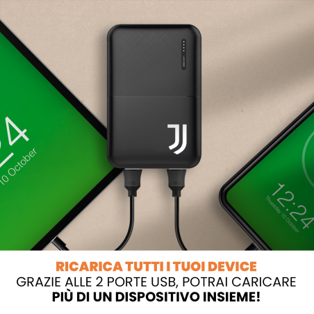 TECHMADE POWERBANK 5000mAh UFFICIALE JUVENTUS