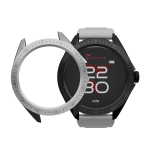 Smartwatch Rocks 2.0 con Cover Intercambiabili Cinturino Grigio Cover Nera e Silver