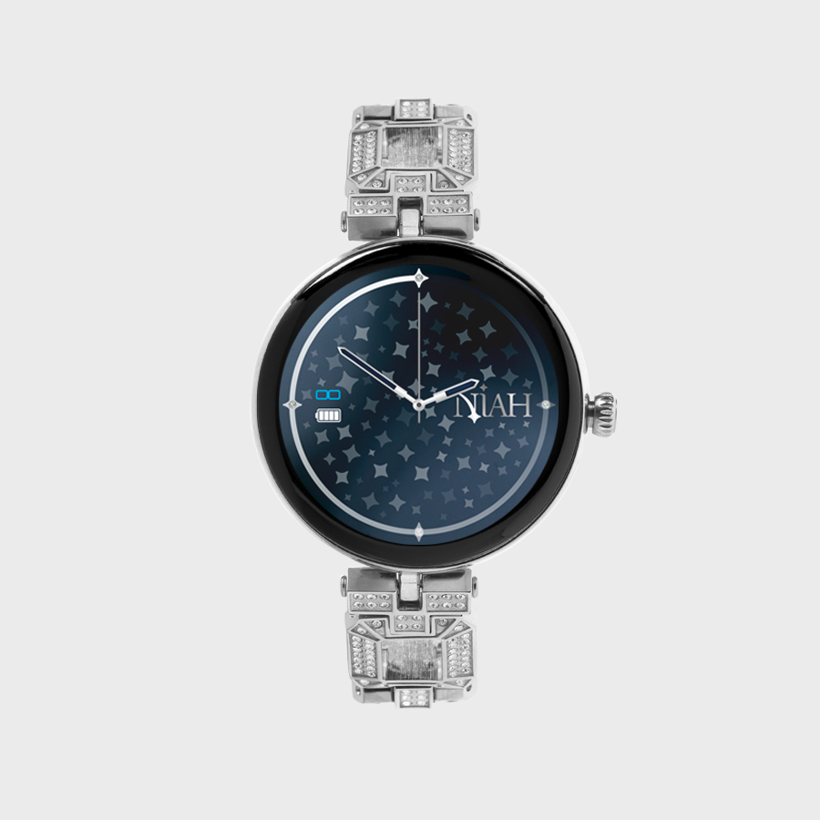 NIAH LYRA SMARTWATCH CON MAGLIA METALLICA GRANDE SILVER