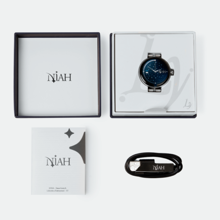 NIAH LYRA SMARTWATCH CON MAGLIA METALLICA GRANDE SILVER