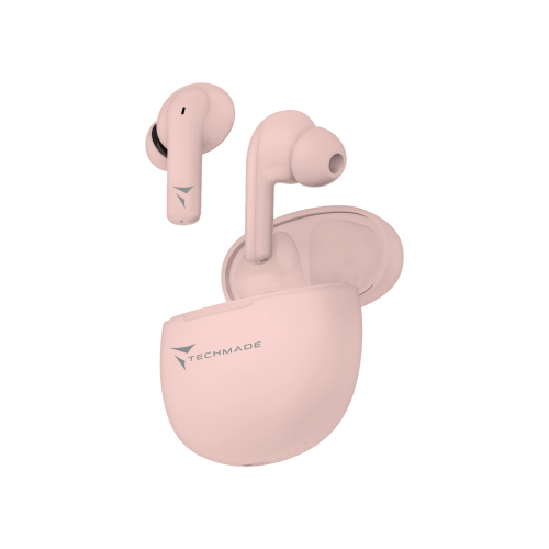 TECHMADE EARBUDS DOPPIOMIC COLORE ROSA