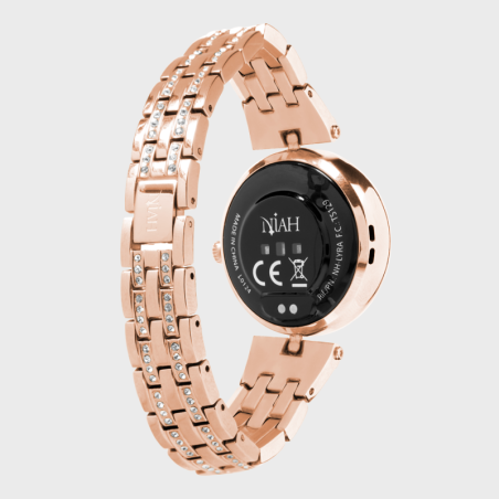 NIAH LYRA SMARTWATCH CON MAGLIA METALLICA MEDIA GOLD ROSE