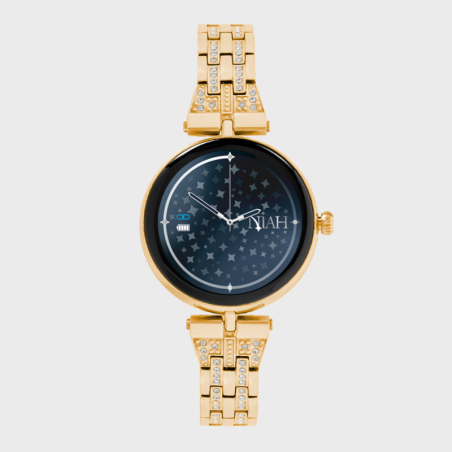 NIAH LYRA SMARTWATCH CON MAGLIA METALLICA MEDIA GOLD