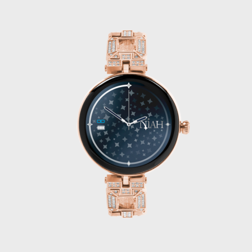 NIAH LYRA SMARTWATCH CON MAGLIA METALLICA GRANDE GOLD ROSE