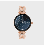 Smartwatch Lyra - Collezione Niah - Maglia Grande Metallica con Brillantini / Gold Rose