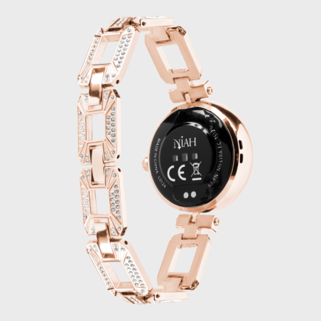 NIAH LYRA SMARTWATCH CON MAGLIA METALLICA GRANDE GOLD ROSE