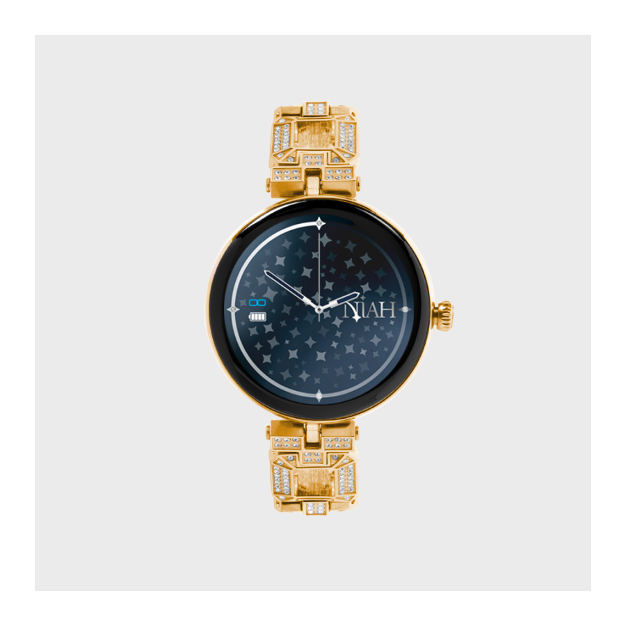 NIAH LYRA SMARTWATCH CON MAGLIA METALLICA GRANDE GOLD