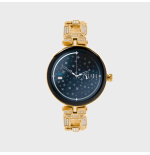 Smartwatch Lyra - Collezione Niah - Maglia Grande Metallica con Brillantini / Gold