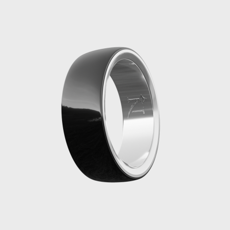 NIAH MOON SMART RING Ø19,76 MM FUNZIONE TOUCH E HEALTH CARE NERO