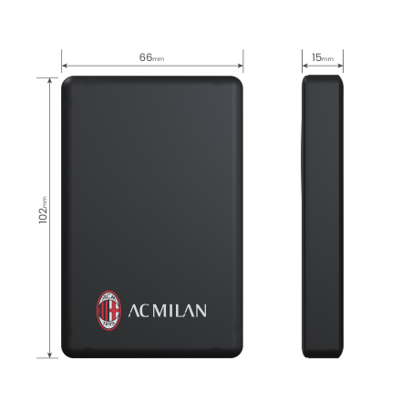 TECHMADE POWERBANK SLIM10000mah WIRELESS MAGNETICO PD22.5 MILAN