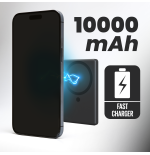 TECHMADE POWERBANK SLIM10000mah WIRELESS MAGNETICO PD22.5 MILAN