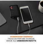 TECHMADE POWERBANK 5000mAH UFFICALE MILAN