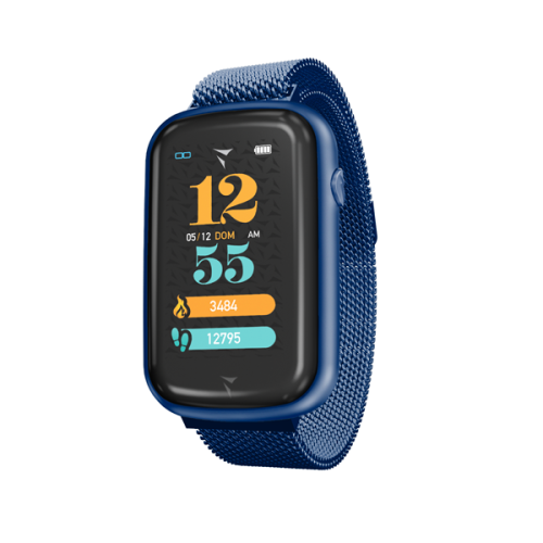 TECHMADE SMARTWATCH CASE BLUE METAL BELT BLUE