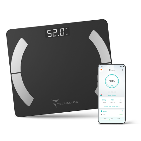 TECHMADE BILANCIA SMARTDIGITALE BLACK