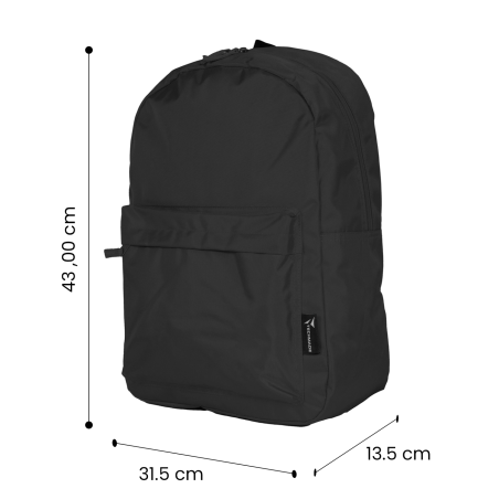 TECHMADE ZAINO AMERICANSTYLE (31.5x13.5x43 CM) NERO