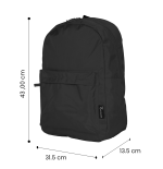 TECHMADE ZAINO AMERICANSTYLE (31.5x13.5x43 CM) NERO