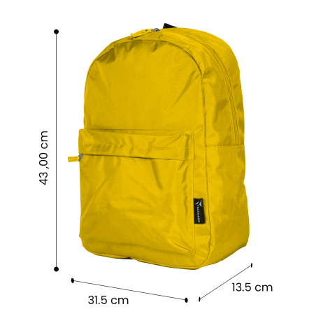 TECHMADE ZAINO AMERICANSTYLE (31.5x13.5x43 CM) GIALLO