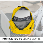 TECHMADE ZAINO AMERICANSTYLE (31.5x13.5x43 CM) GIALLO