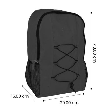 TECHMADE ZAINO SPORT STYLE (29x15x43 CM) NERO