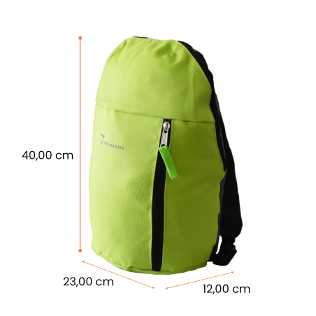 TECHMADE ZAINO YOUNG STYLE (23x12x40) VERDE