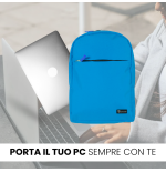 TECHMADE ZAINO PROFESSIONAL STYLE PER PC (30x12x43 CM) BLU